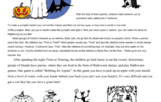 Halloween Reading Comprehension And Word Search