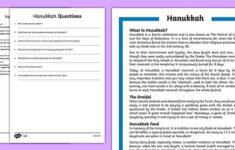 Hanukkah Differentiated Reading Comprehension Activity