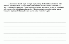 Hanukkah Theme Workbook Sample