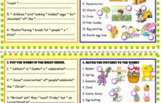 Happy Easter Reading Comprehension English ESL Worksheets For