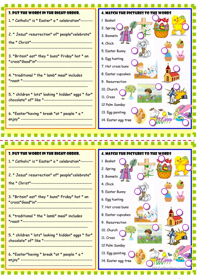 Happy Easter Reading Comprehension English ESL Worksheets For 