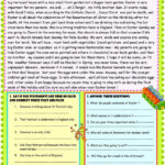 Happy Easter Reading Comprehension English ESL Worksheets For