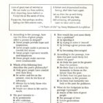 High School Reading Comprehension Worksheets Pdf