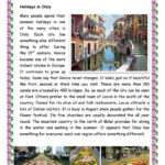 Holidays In Italy Italy Holidays English Reading Reading Comprehension