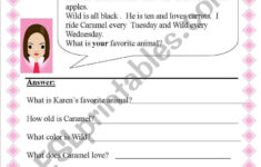 Horses Reading Comprehension ESL Worksheet By Jeff Jane