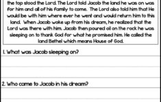 Jacob s Ladder Reading Comprehension Worksheet Bible Study Curriculum