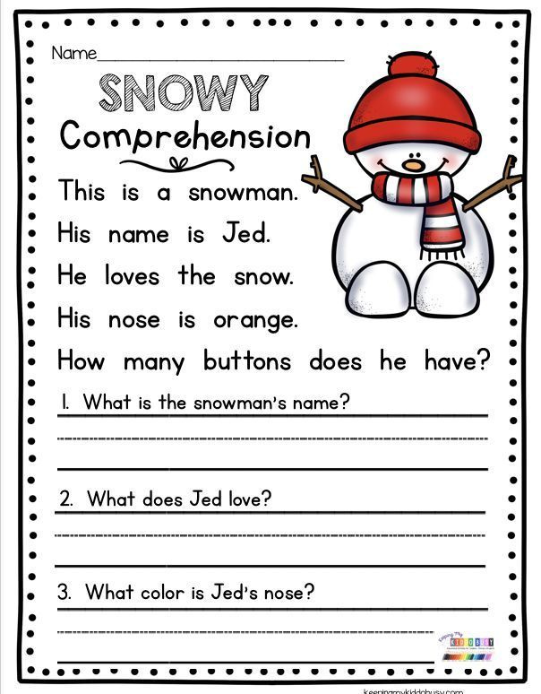 January No Prep Math Literacy Pack F Reading Comprehension 