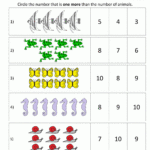 Kindergarten Math Worksheets Printable One More