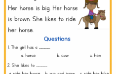 Kindergarten Reading Comprehension Part 2 English Created Resources