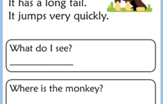 Kindergarten Reading Comprehension Passages 2 Your Home Teacher