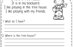 Kindergarten Reading Comprehension Passages Spring Free