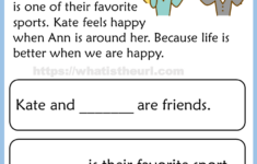 Kindergarten Reading Comprehension Passages Your Home Teacher