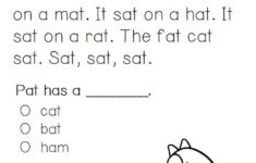 Kindergarten Reading Fluency Comprehension Passages Short Vowels Word