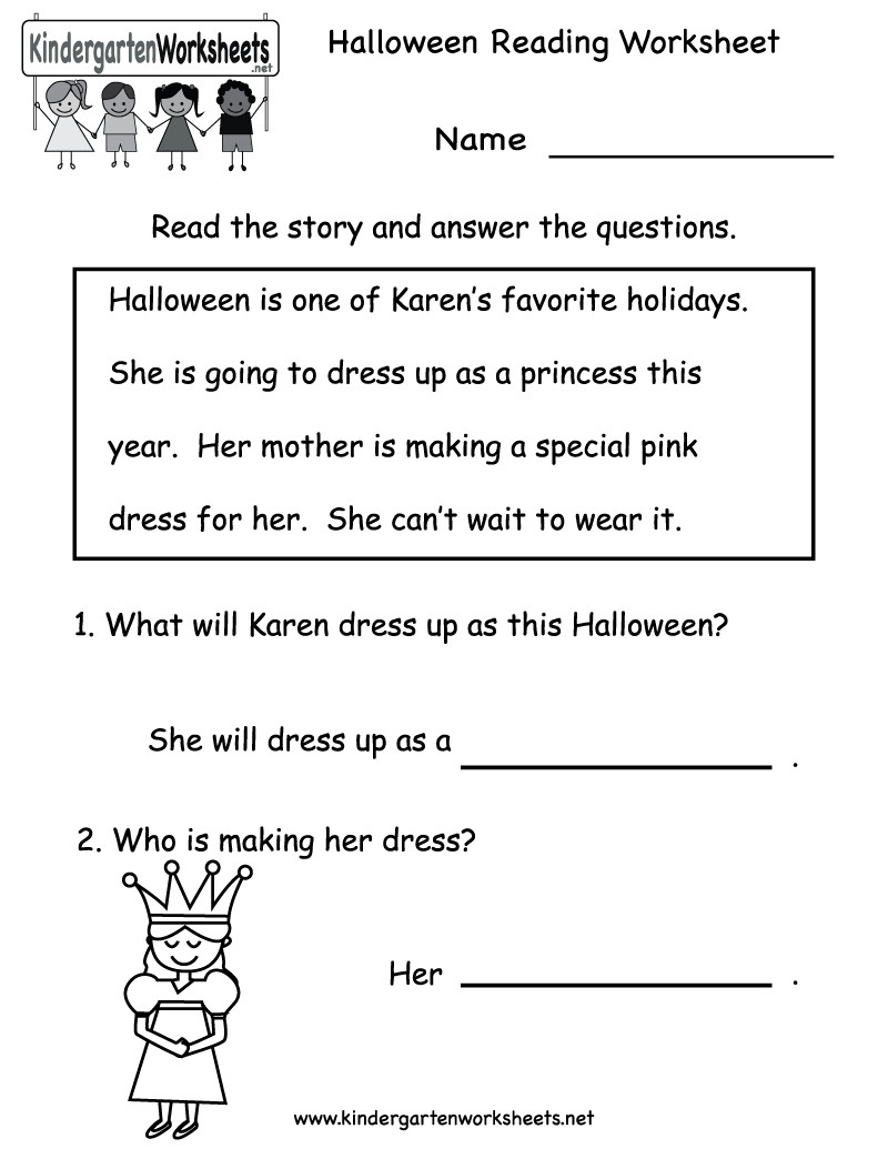 Kindergarten Reading Worksheets Pdf Db excel