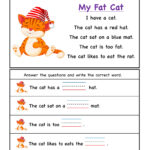 Kindergarten Worksheets At Word Family Reading Comprehension 3