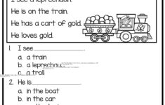 Kindergarten Worksheets Reading Comprehension