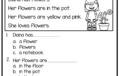 Kindergarten Worksheets Reading Comprehension