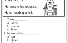Kindergarten Worksheets Reading Comprehension