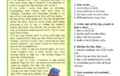 Multiple Choice Reading Worksheet