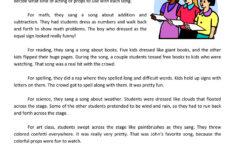 Musical Reading Comprehension Worksheet Have Fun Teaching