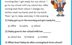 My Daily Routine Reading Comprehension For Grade 3 Your Home Teacher