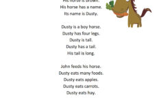 My Pet Horse Reading Comprehension Worksheet Have Fun Teaching
