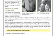 Native American Childhood Comprehension Activity