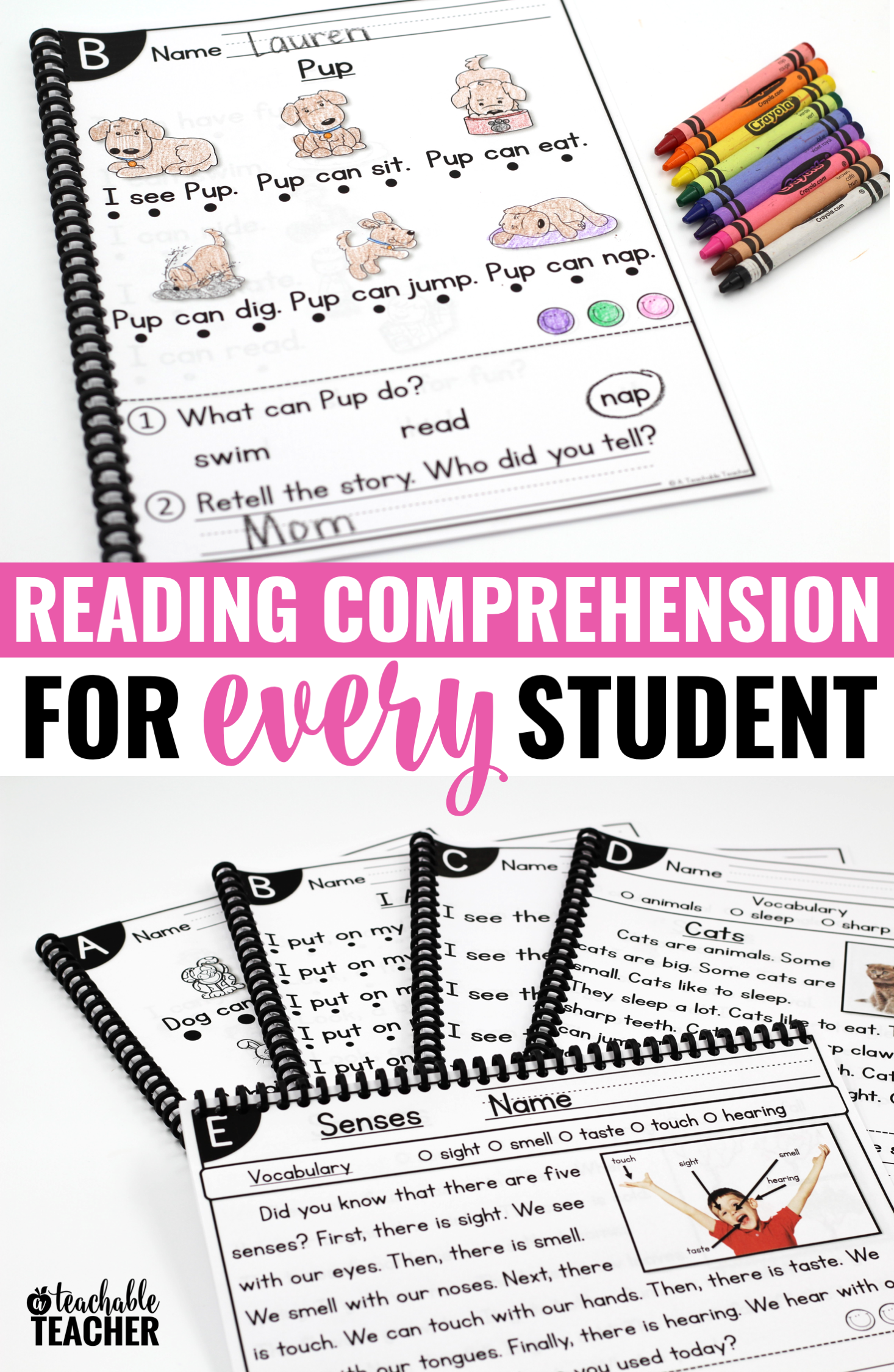 No Prep Reading Comprehension Passages With Leveled Questions These 