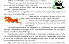 Panda And Tiger Reading Comprehension Worksheet Have Fun Teaching