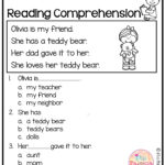 Pdf Free Printable Reading Comprehension Worksheets For Kindergarten