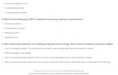 Quiz Worksheet Dyslexia Reading Comprehension Study