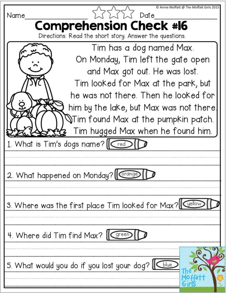 R Reading Comprehension Worksheets 2nd Grade Template Printable ...