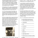 Reading Comprehension Amelia Earhart Worksheet Free ESL Printable