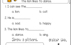 Reading Comprehension And Sentence Building First Edition