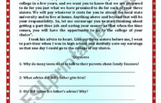 Reading Comprehension Going To College In The USA ESL Worksheet By