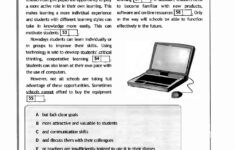 Reading Comprehension Grade 10 Worksheet