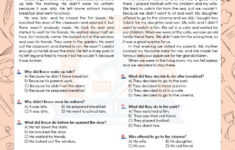 Reading Comprehension Multiple Choice Test Www elt els