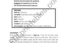Reading Comprehension On South Africa ESL Worksheet By Clo G