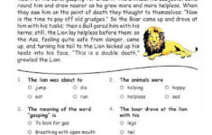 Reading Comprehension Online Exercise For 5th Grade