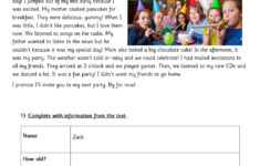 Reading Comprehension Online Exercise For A2