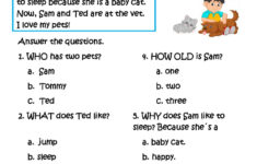 Reading Comprehension Online Exercise For Elementary