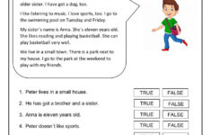 Reading Comprehension Online Exercise For Grade 4