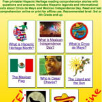 Reading Comprehension Online For Hispanic Heritage Month And Cinco De