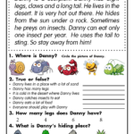 Reading Comprehension Passage For Kids Learning English In Elementary