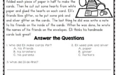 Reading Comprehension Passages And Questions For February Reading
