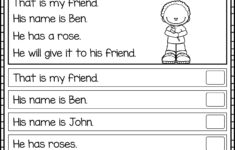 Reading Comprehension Passages February Is Suitable For Kindergarten St