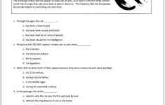 Reading Comprehension Test With Answers Grade 10 Robert Elli s