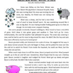 Reading Comprehension Worksheet Bacon And Wool Winter Is Here