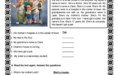 READING COMPREHENSION Worksheet Free ESL Printable Worksheets Made By