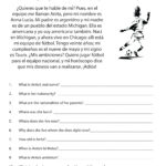 Reading Comprehension Worksheet Free Kindergarten English Free